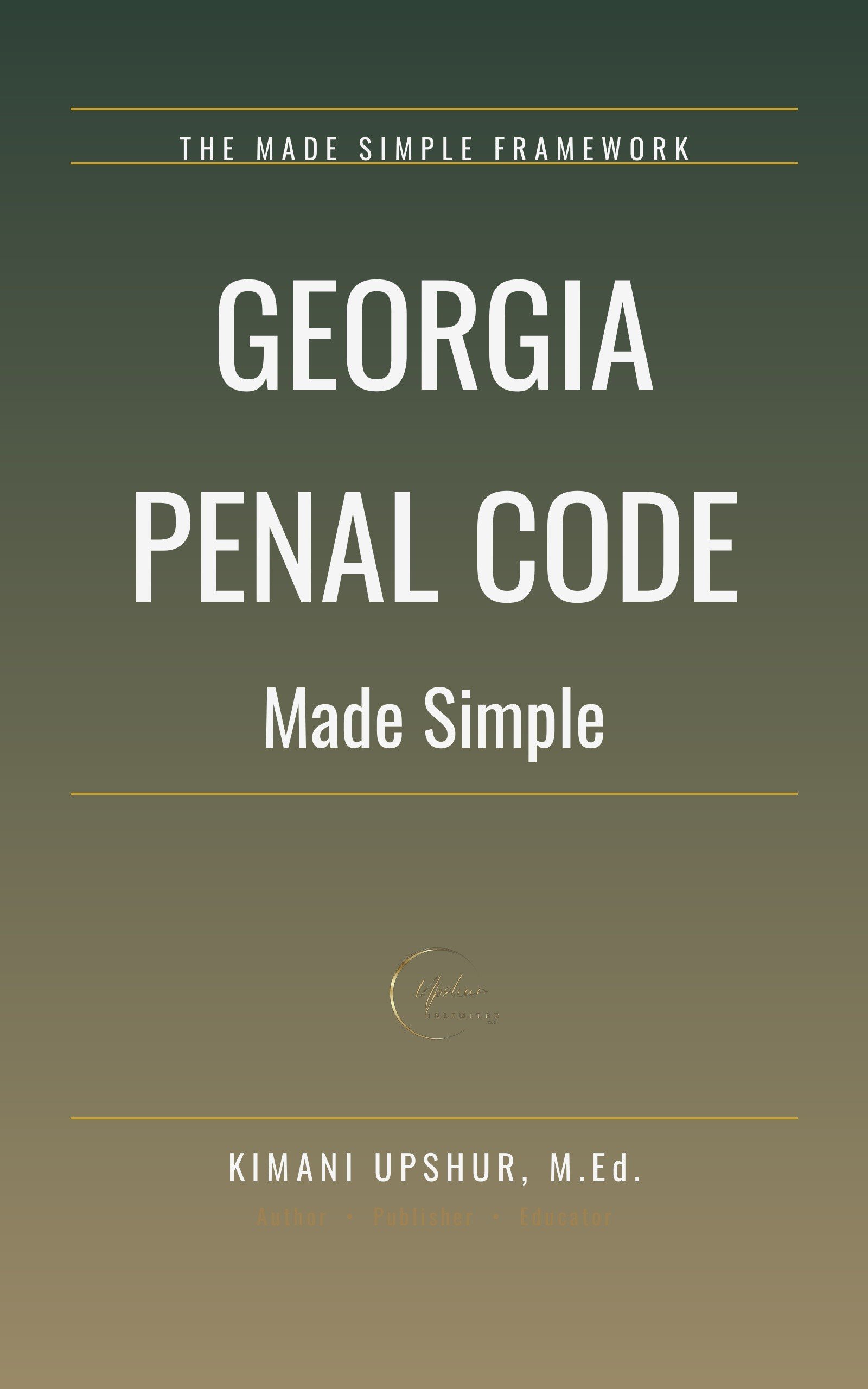 Georgia Penal Code Made Simple cover