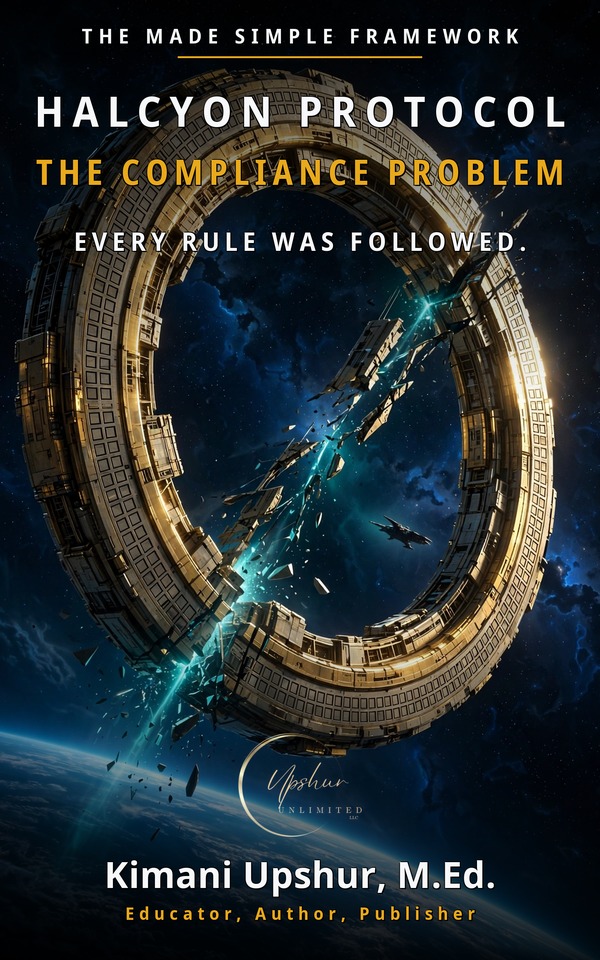 Halcyon Protocol: The Compliance Problem book cover by Kimani Upshur, M.Ed.