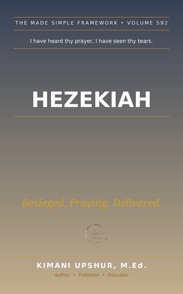 Hezekiah Made Simple book cover by Kimani Upshur, M.Ed.