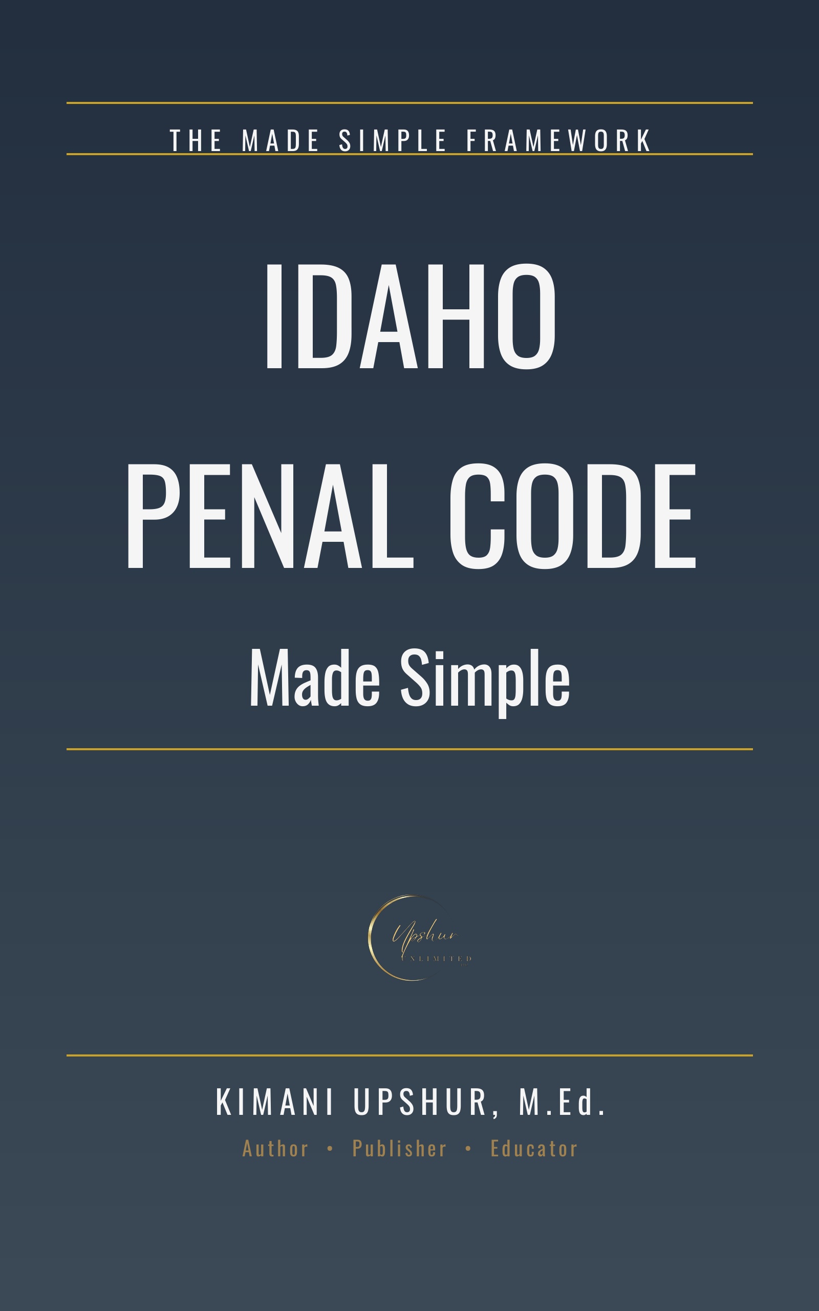 Idaho Penal Code Made Simple cover