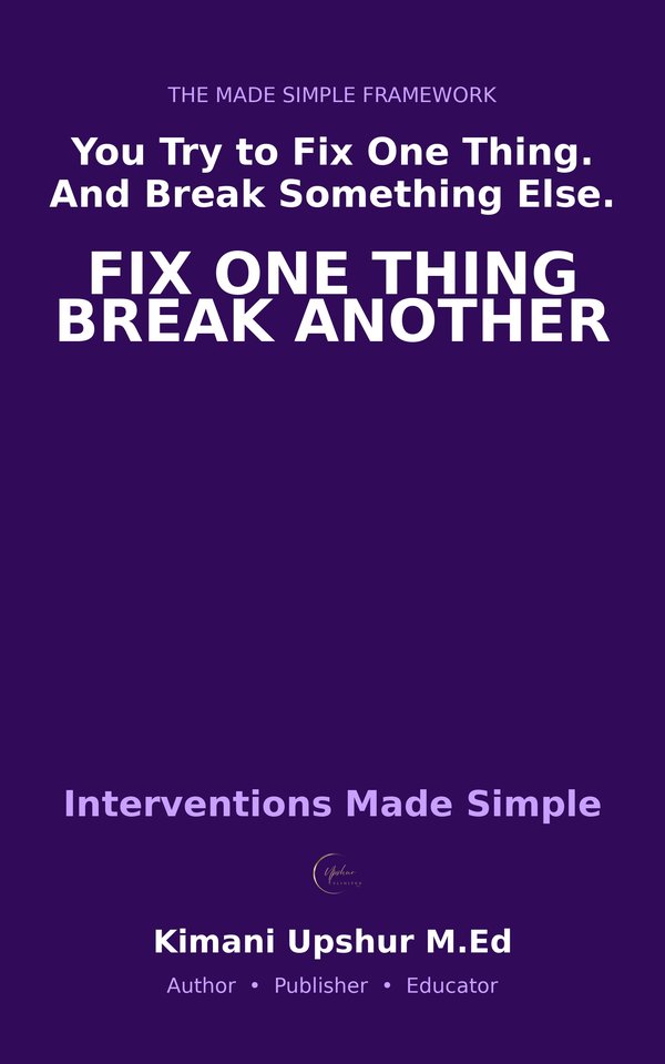 Interventions Made Simple book cover by Kimani Upshur, M.Ed.