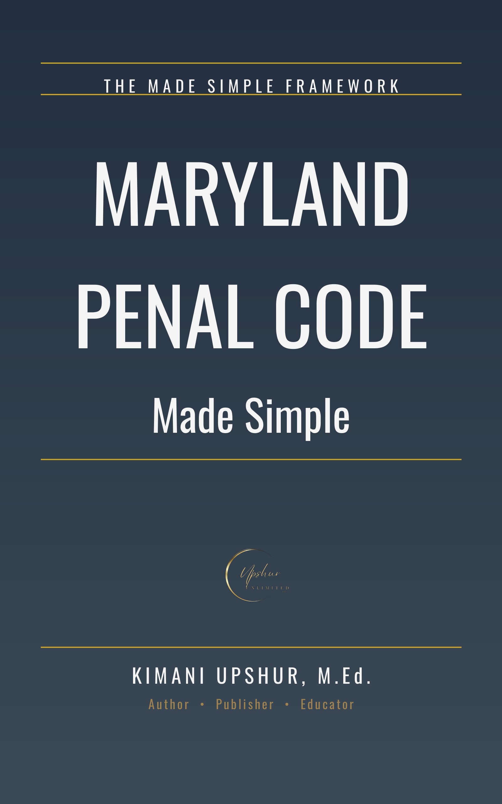 Maryland Penal Code Made Simple cover