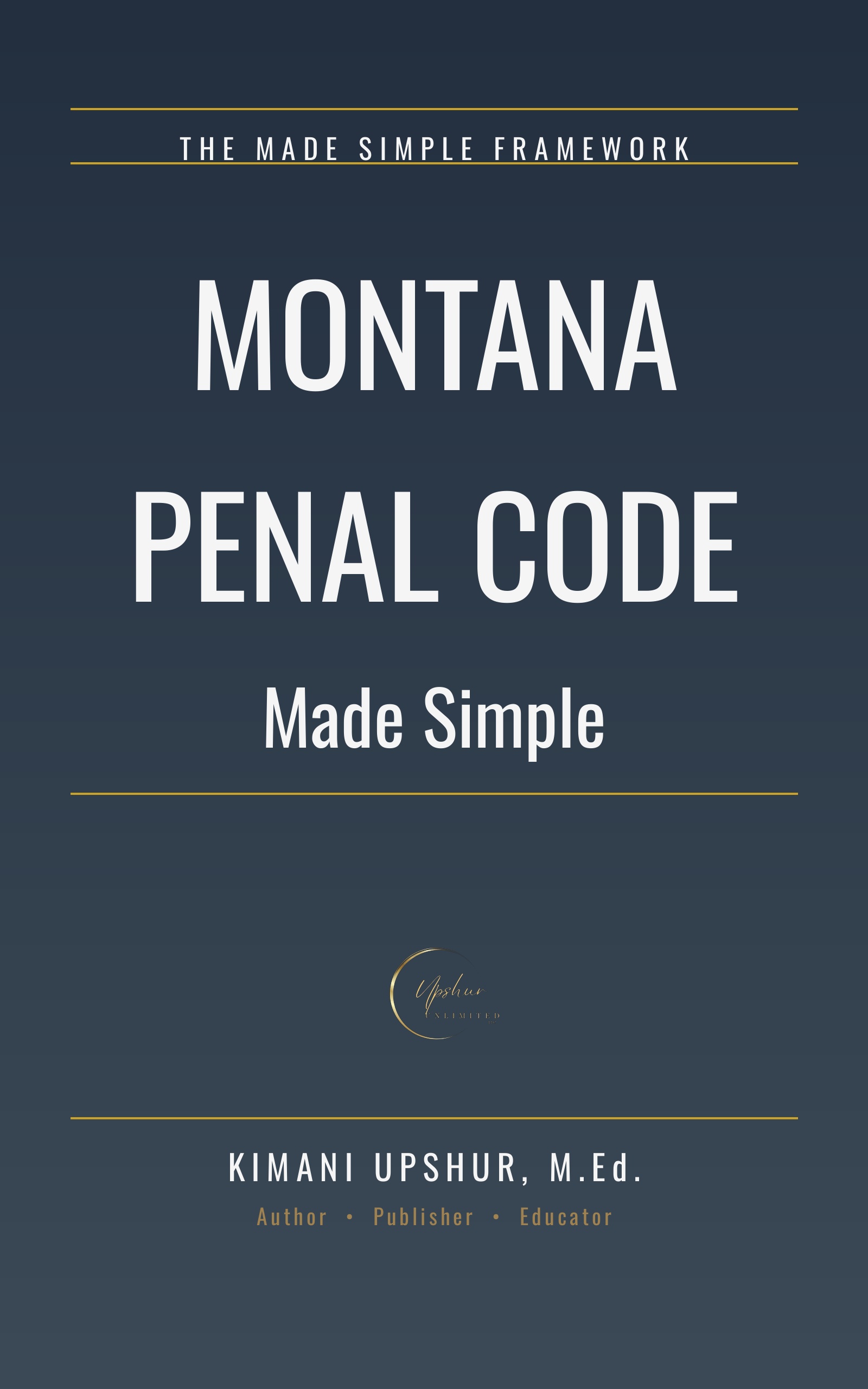 Montana Penal Code Made Simple cover