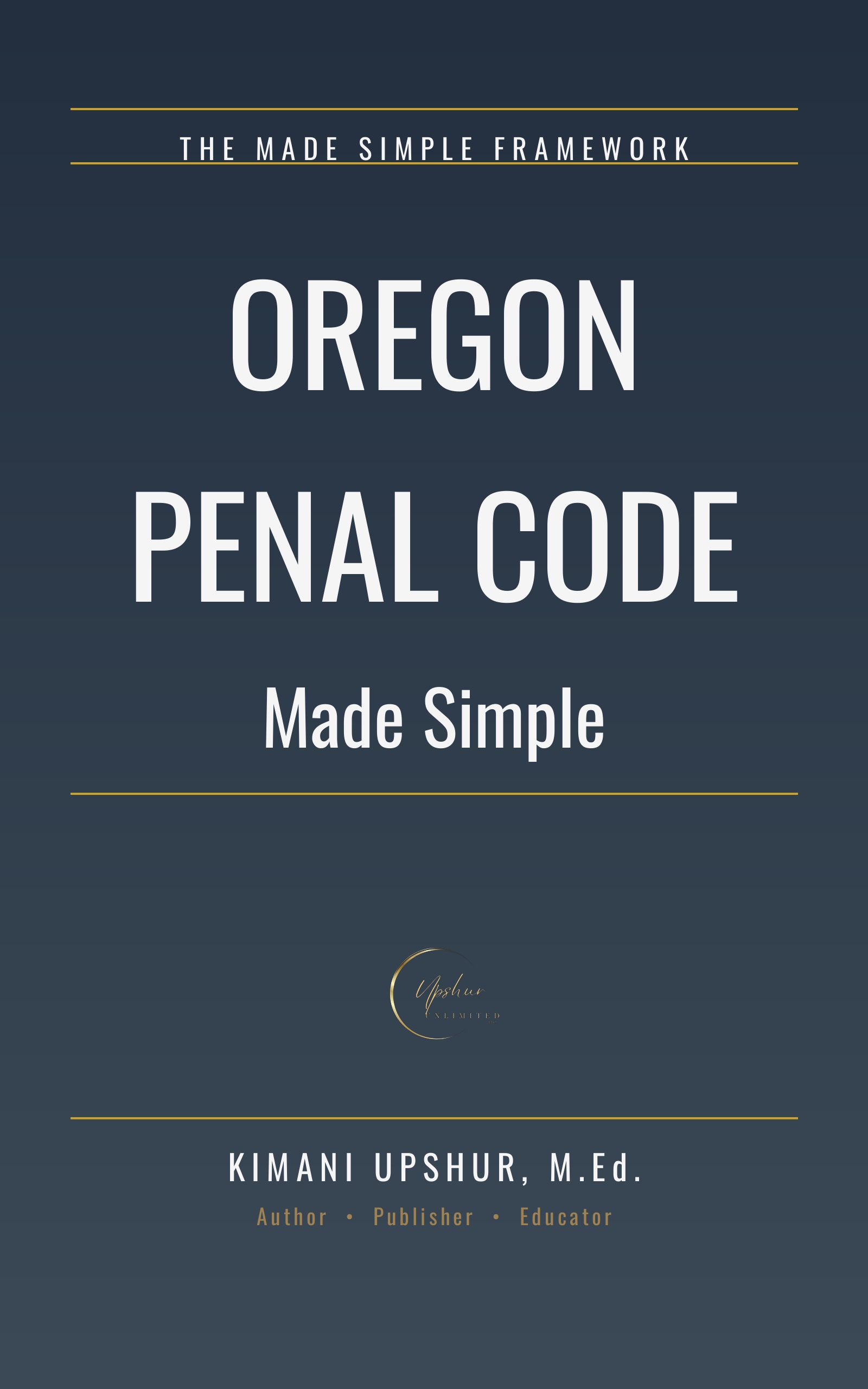 Oregon Penal Code Made Simple cover