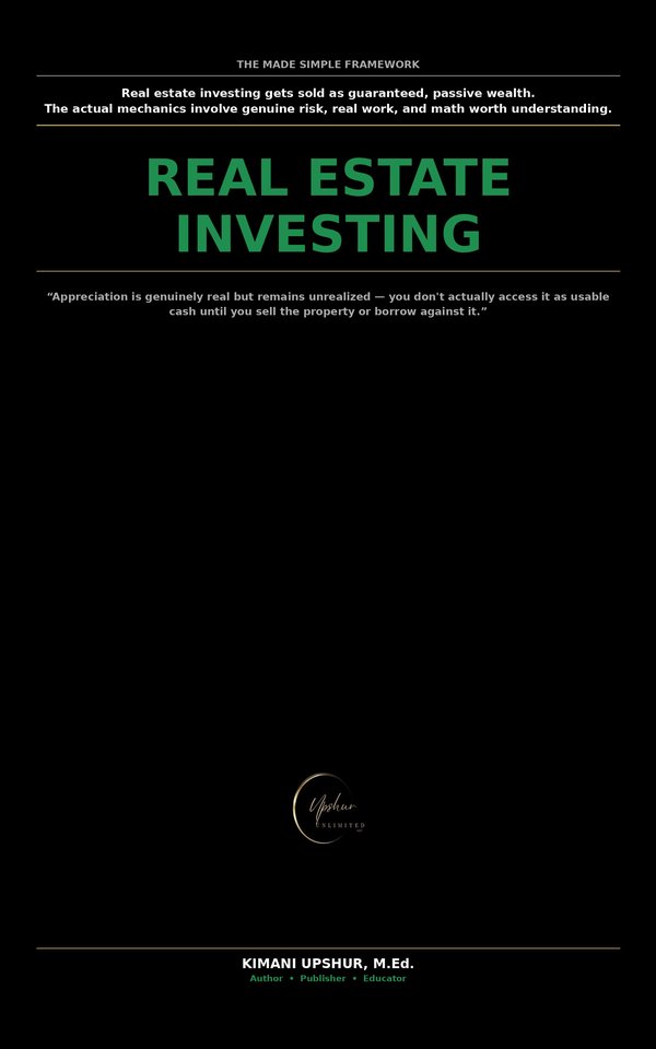 Real Estate Investing Made Simple book cover by Kimani Upshur, M.Ed.
