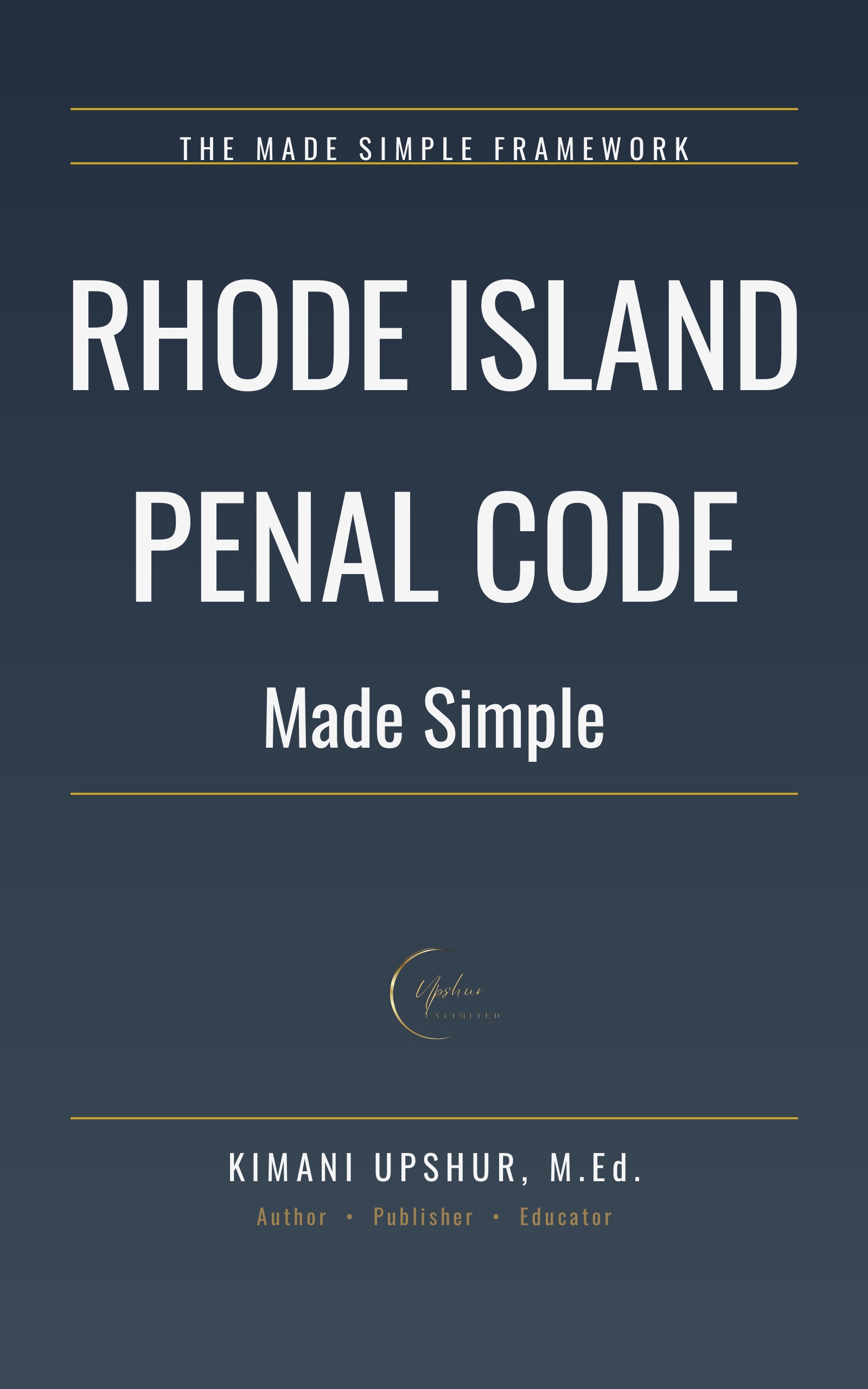 Rhode Island Penal Code Made Simple cover