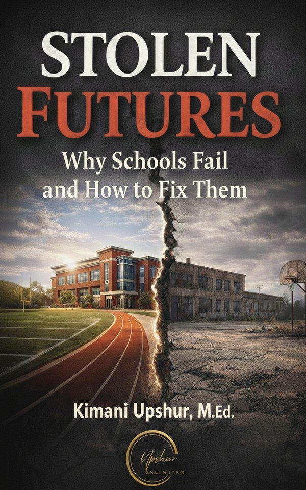 Stolen Futures book cover by Kimani Upshur, M.Ed.