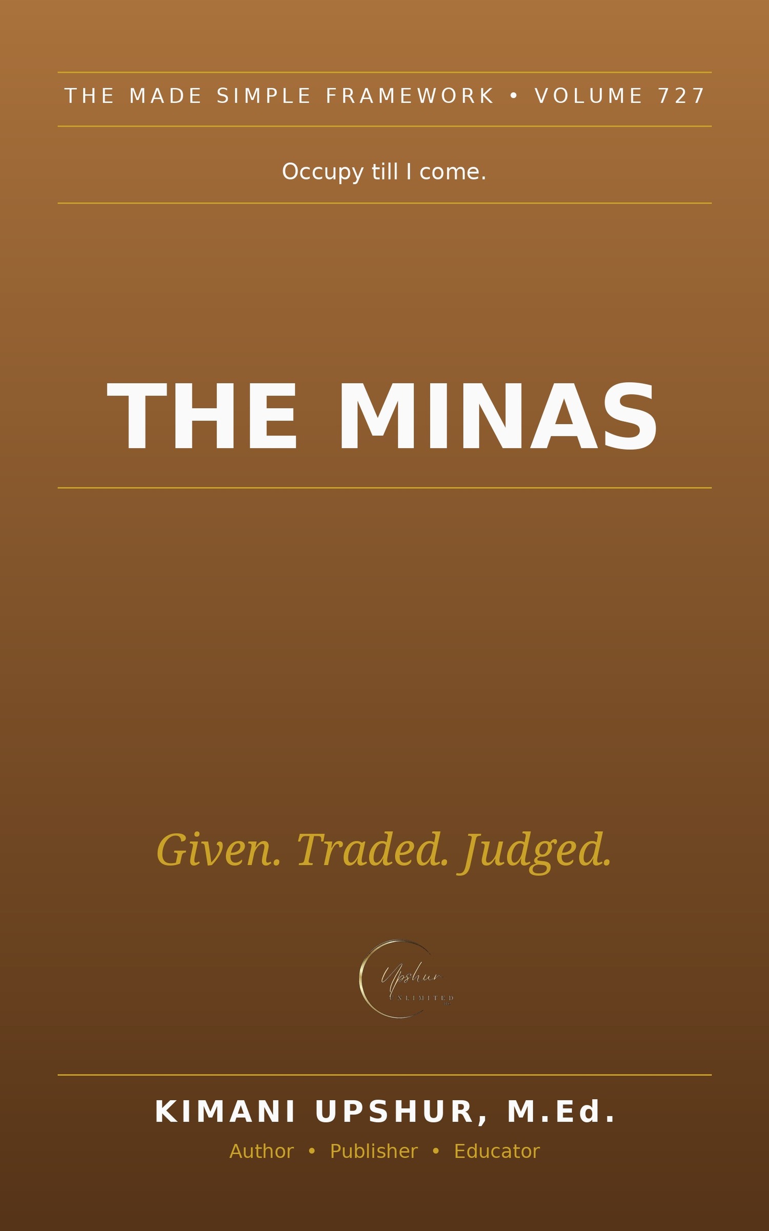 The Minas Made Simple book cover by Kimani Upshur, M.Ed.