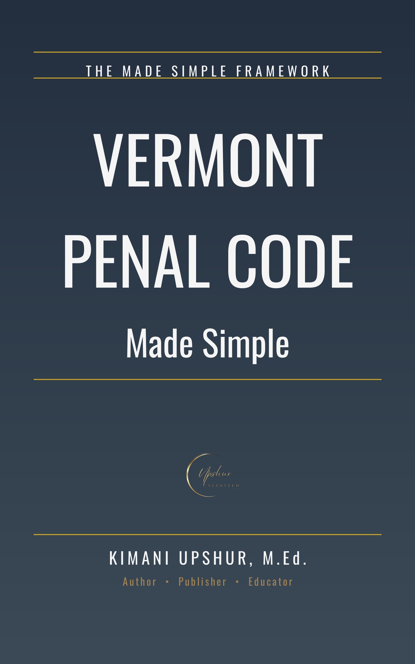 Vermont Penal Code Made Simple cover