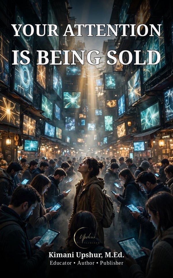 Your Attention Is Being Sold book cover by Kimani Upshur, M.Ed.